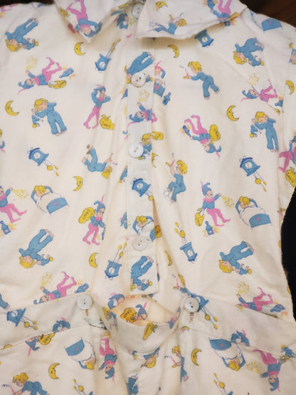 Flannel toddler sized footie pajamas (VINTAGE)