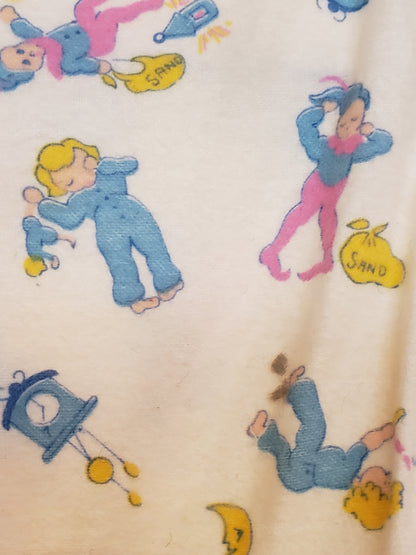 Flannel toddler sized footie pajamas (VINTAGE)
