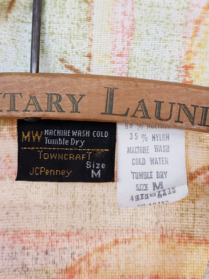 Men's 70's size M long sleeve rainbow shirt