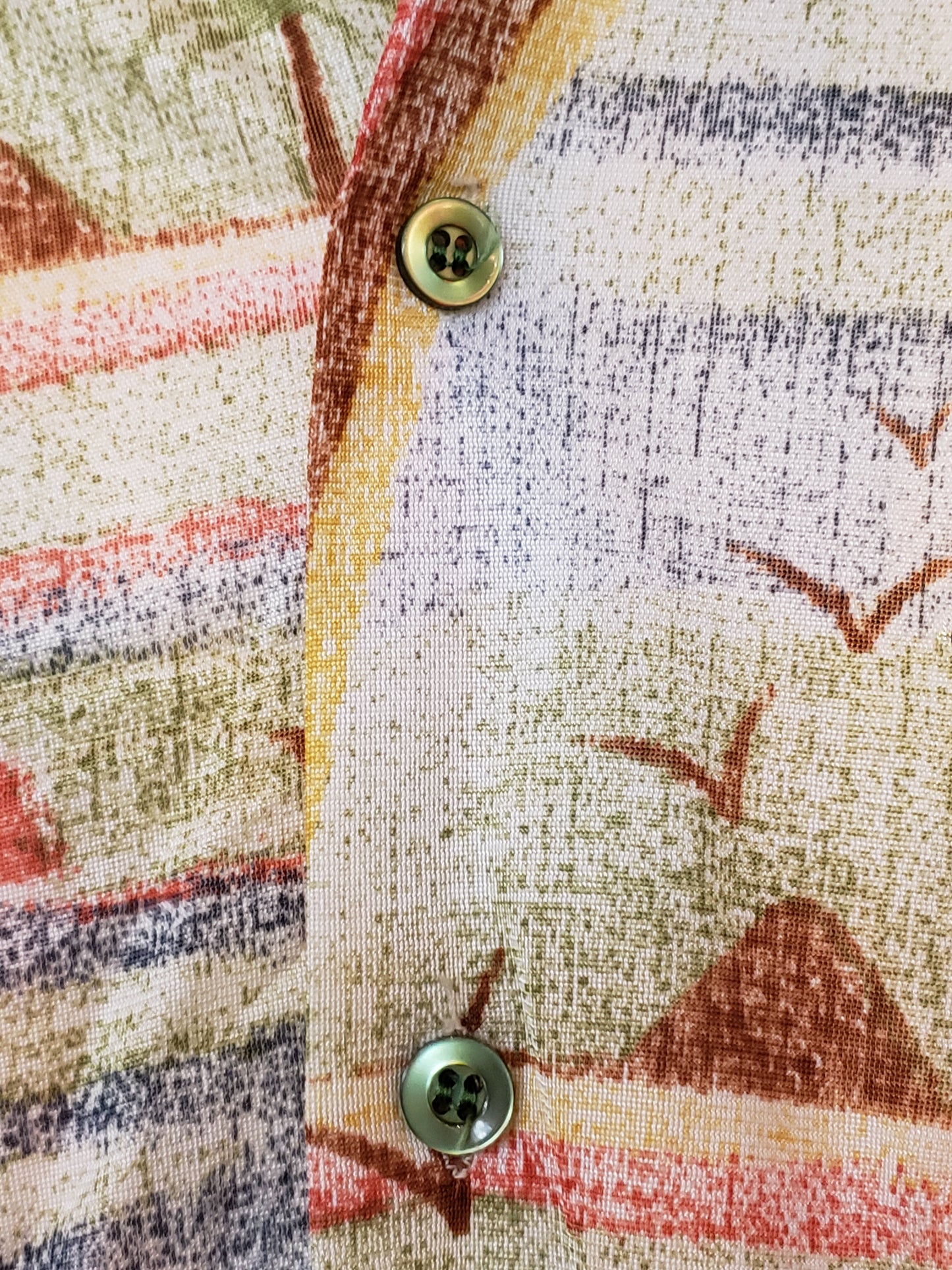 Men's 70's size M long sleeve rainbow shirt