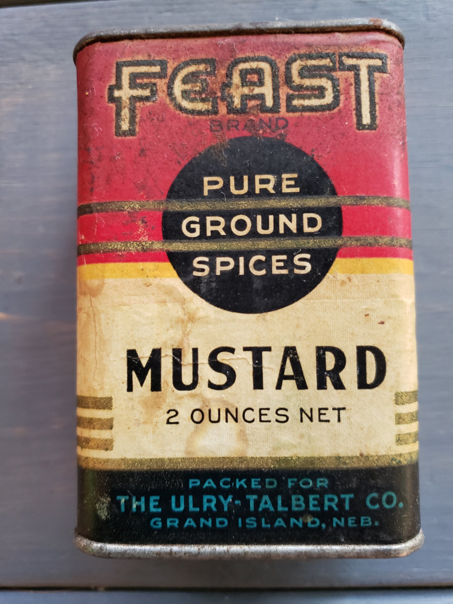 FEAST Mustard spice tin 2 oz.