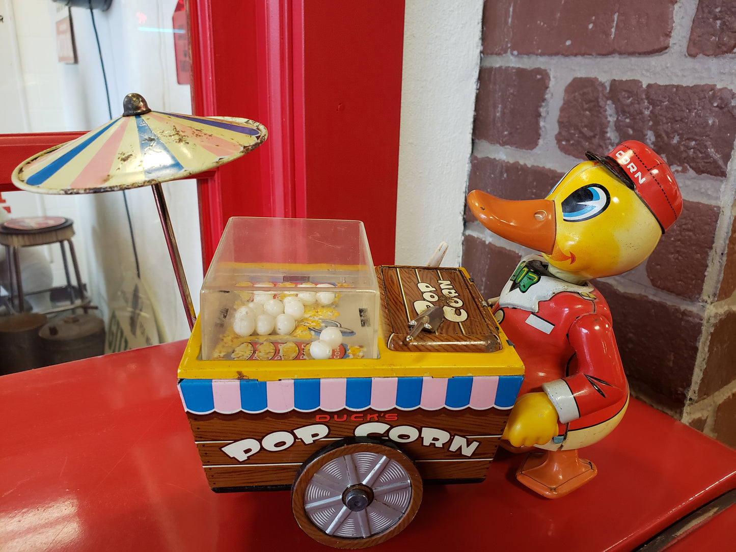 RARE 1960s Nomura Duck Popcorn Vendor nonworking