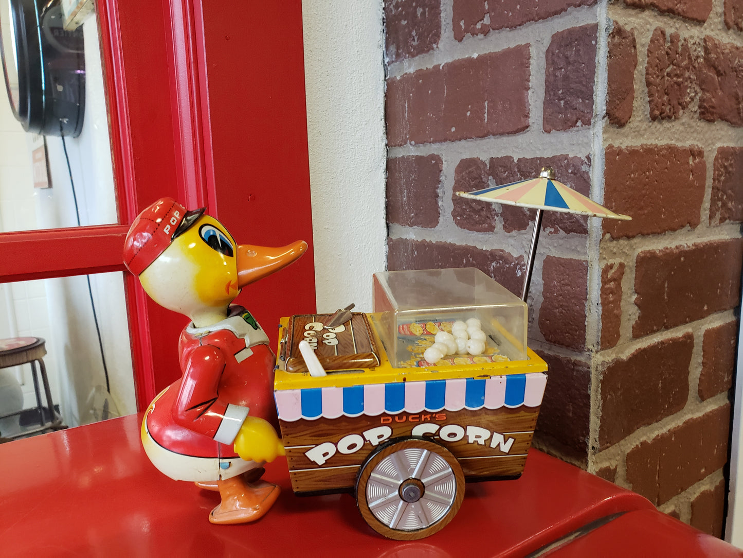 RARE 1960s Nomura Duck Popcorn Vendor nonworking
