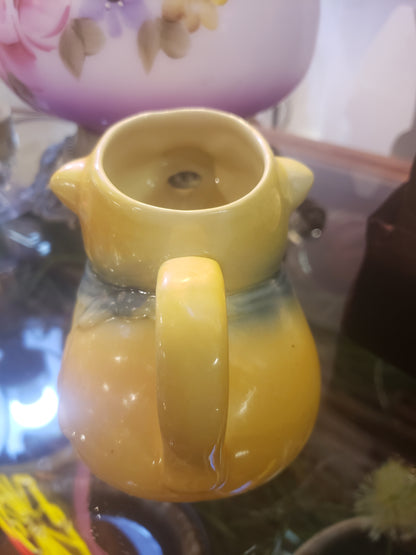 Yellow Shawnee Pottery Pig creamer