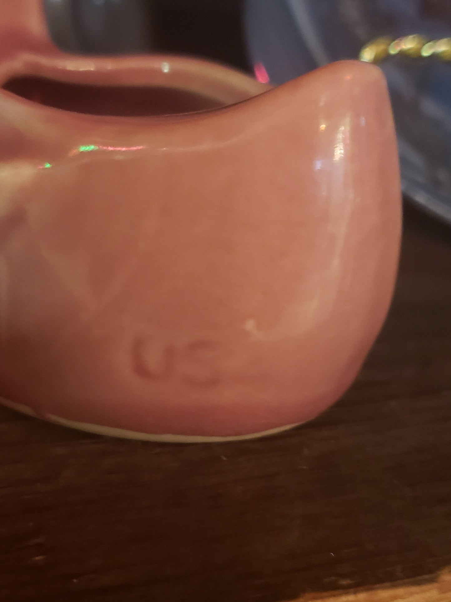 Pink Duck vintage planter