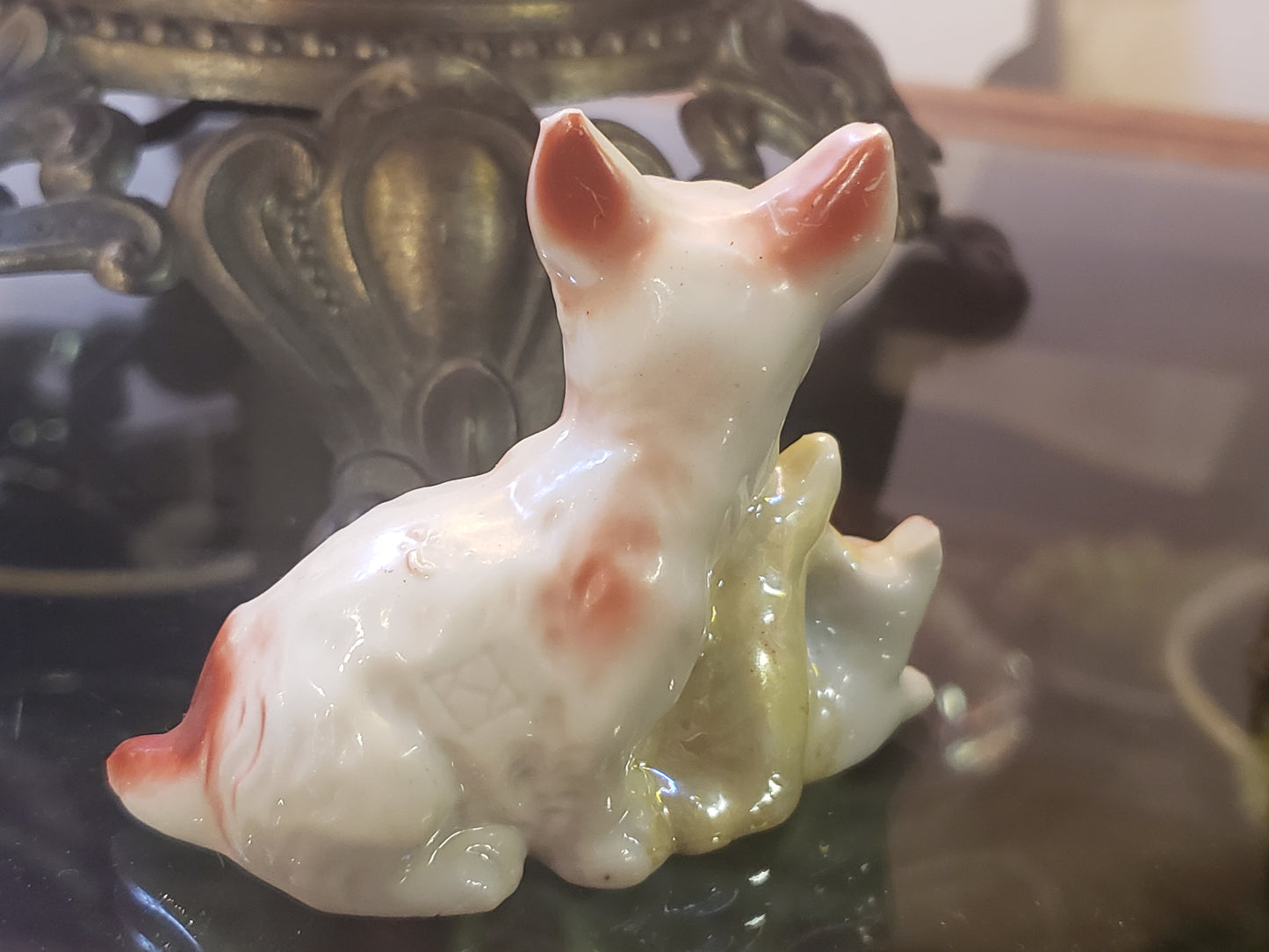 Westie Terrier and pups figurine (Japan)