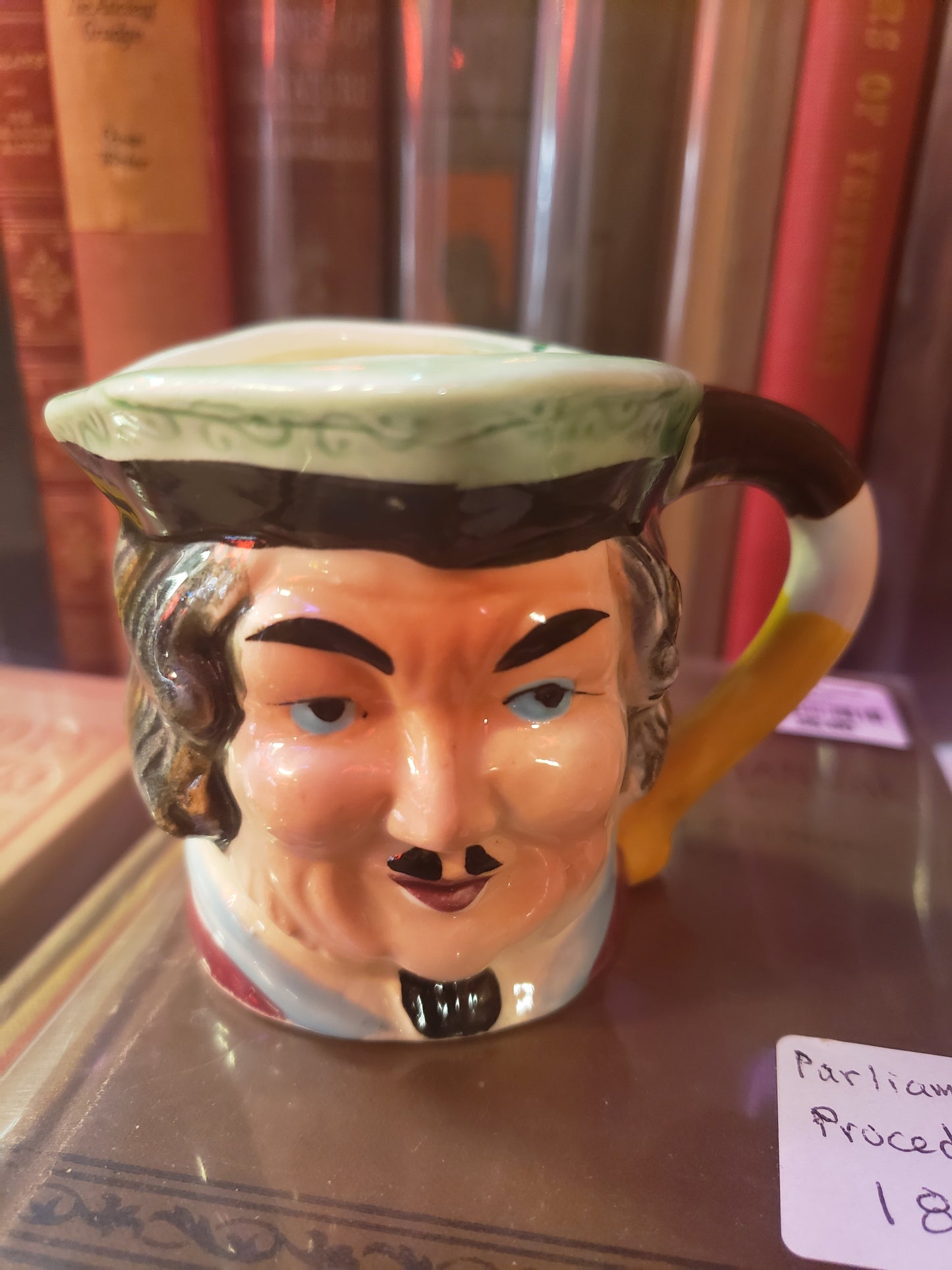 Toby man face mini mug vintage