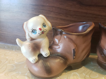 ENESCO Kitten Puppy in boots pair