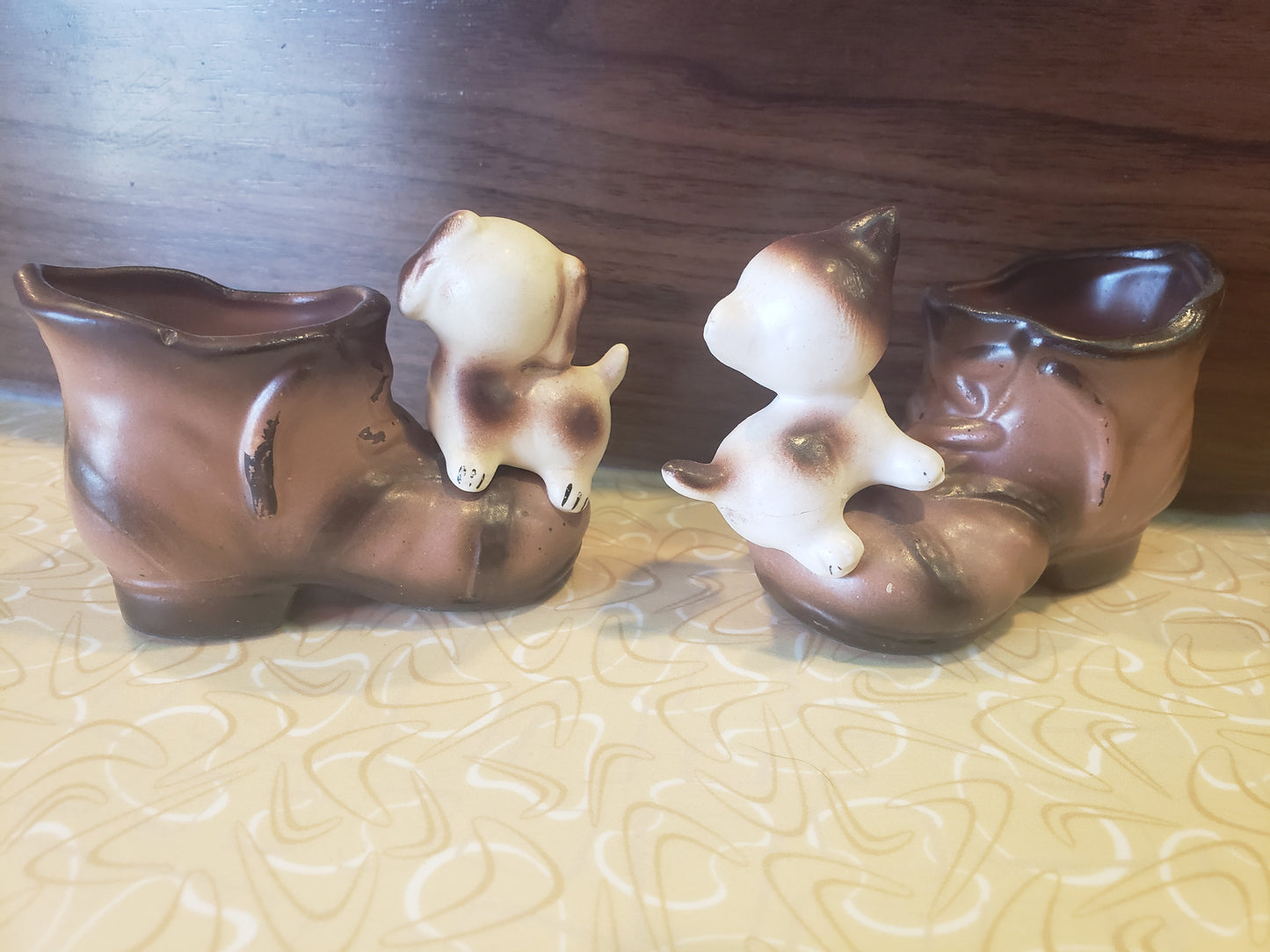 ENESCO Kitten Puppy in boots pair