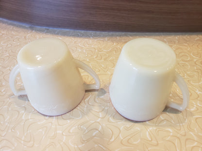 Laurel McKee Uranium Glass Mini Creamer & Sugar Bowl Set