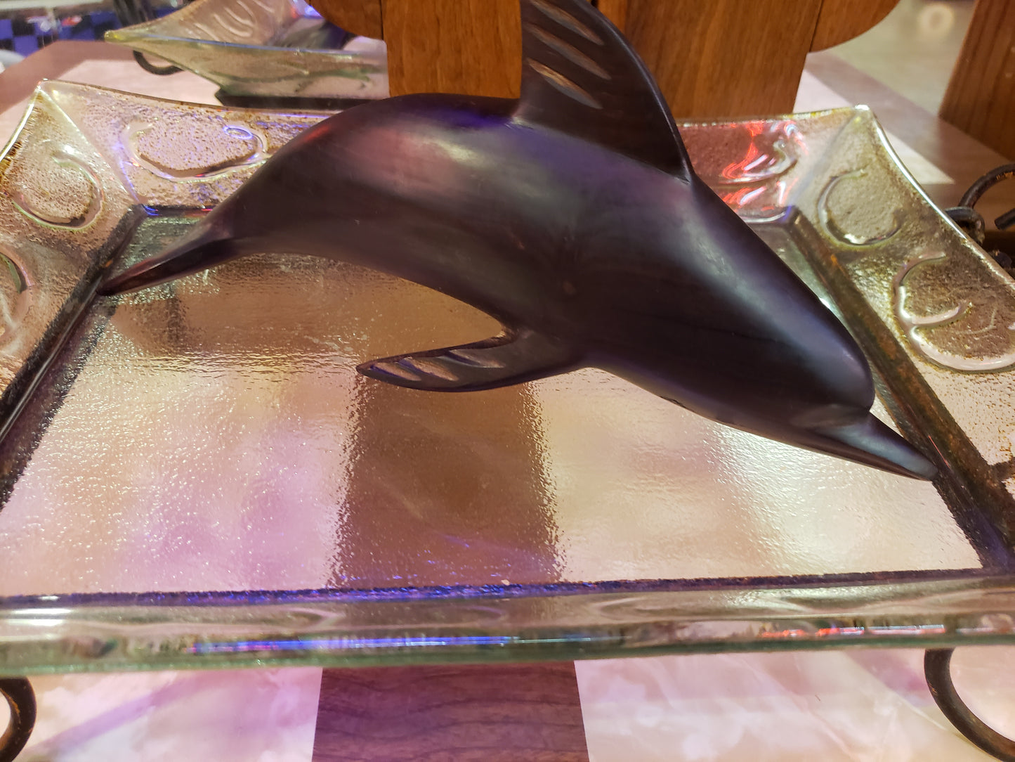Ironwood carved Dolphin (10.5 inches long)