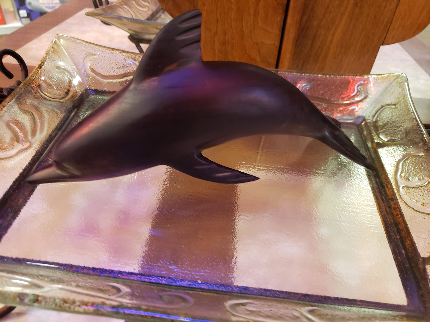 Ironwood carved Dolphin (10.5 inches long)