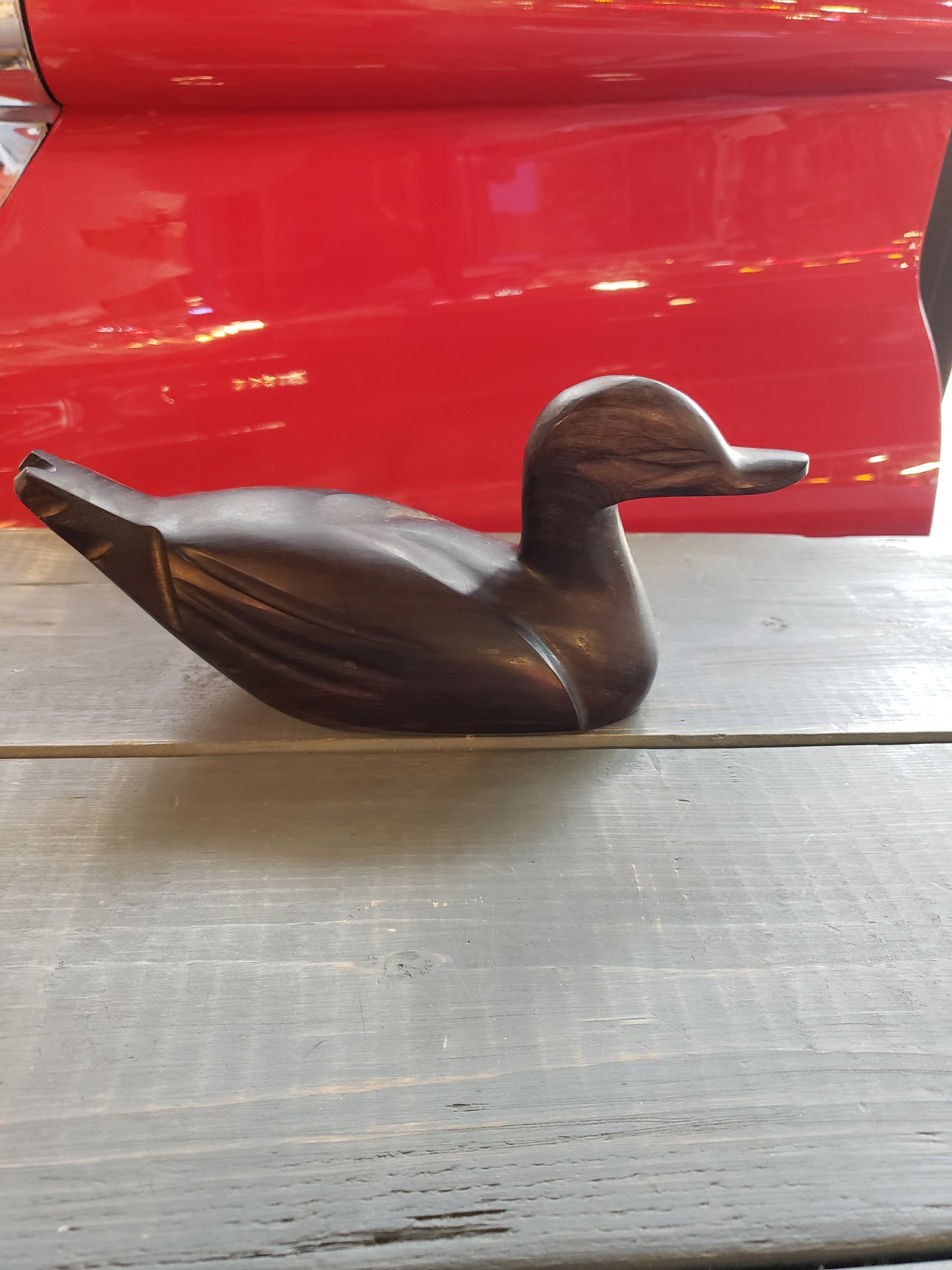 Ironwood Carved Duck (8 inches long)