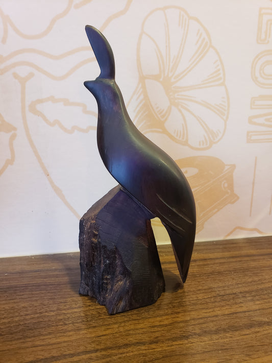 Carved Ironwood Quail (8 inches tall)