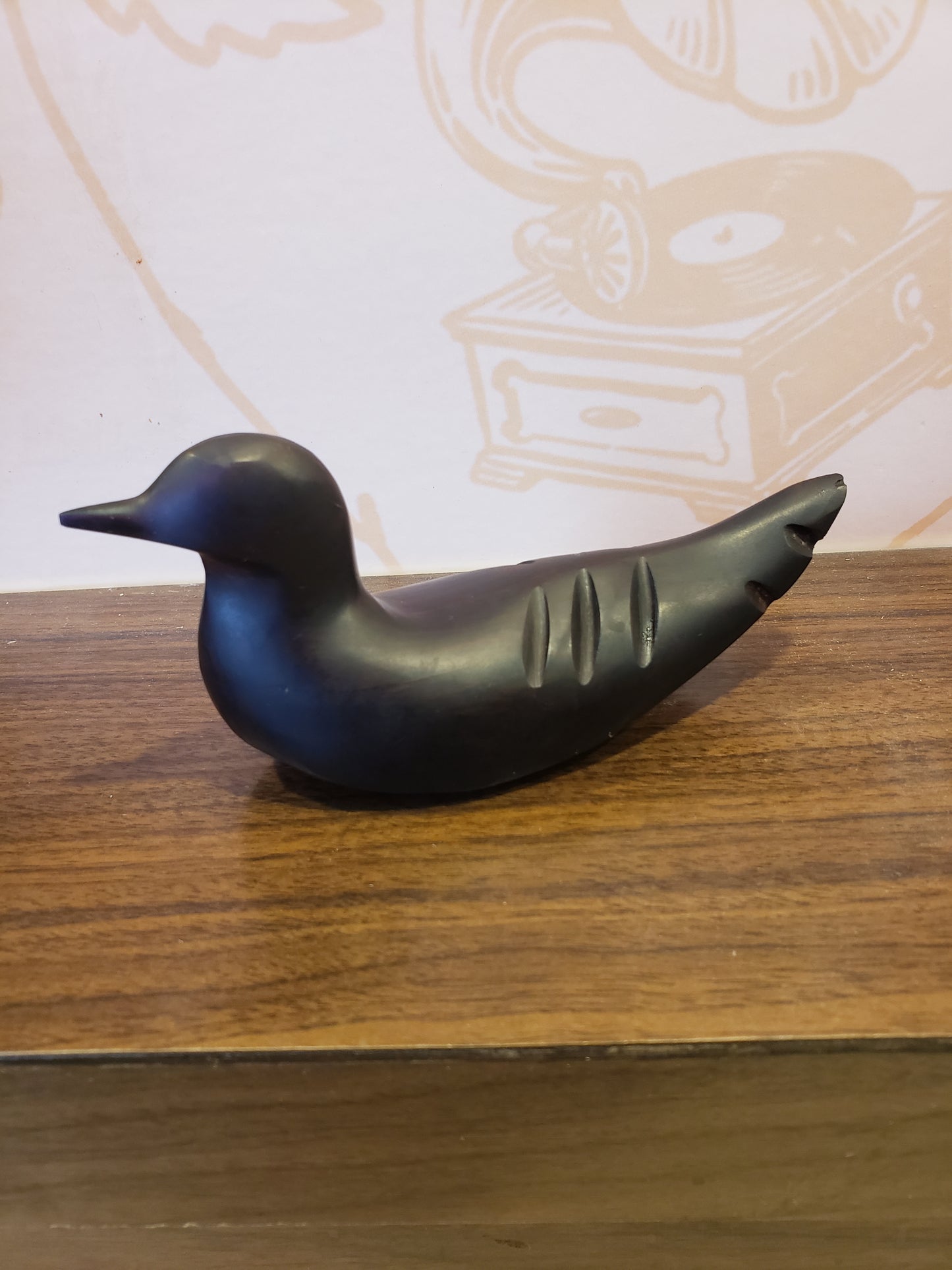 Ironwood Carved Duck (6 inches long)