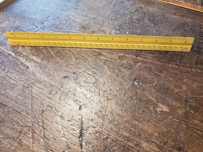 3 Sided ruler GERMANY (pearwood)