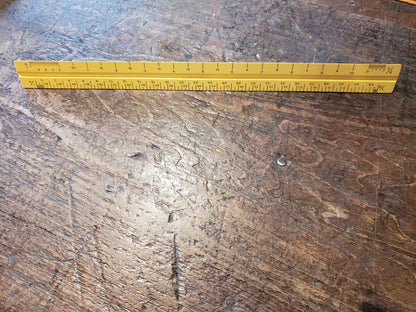 3 Sided ruler GERMANY (pearwood)