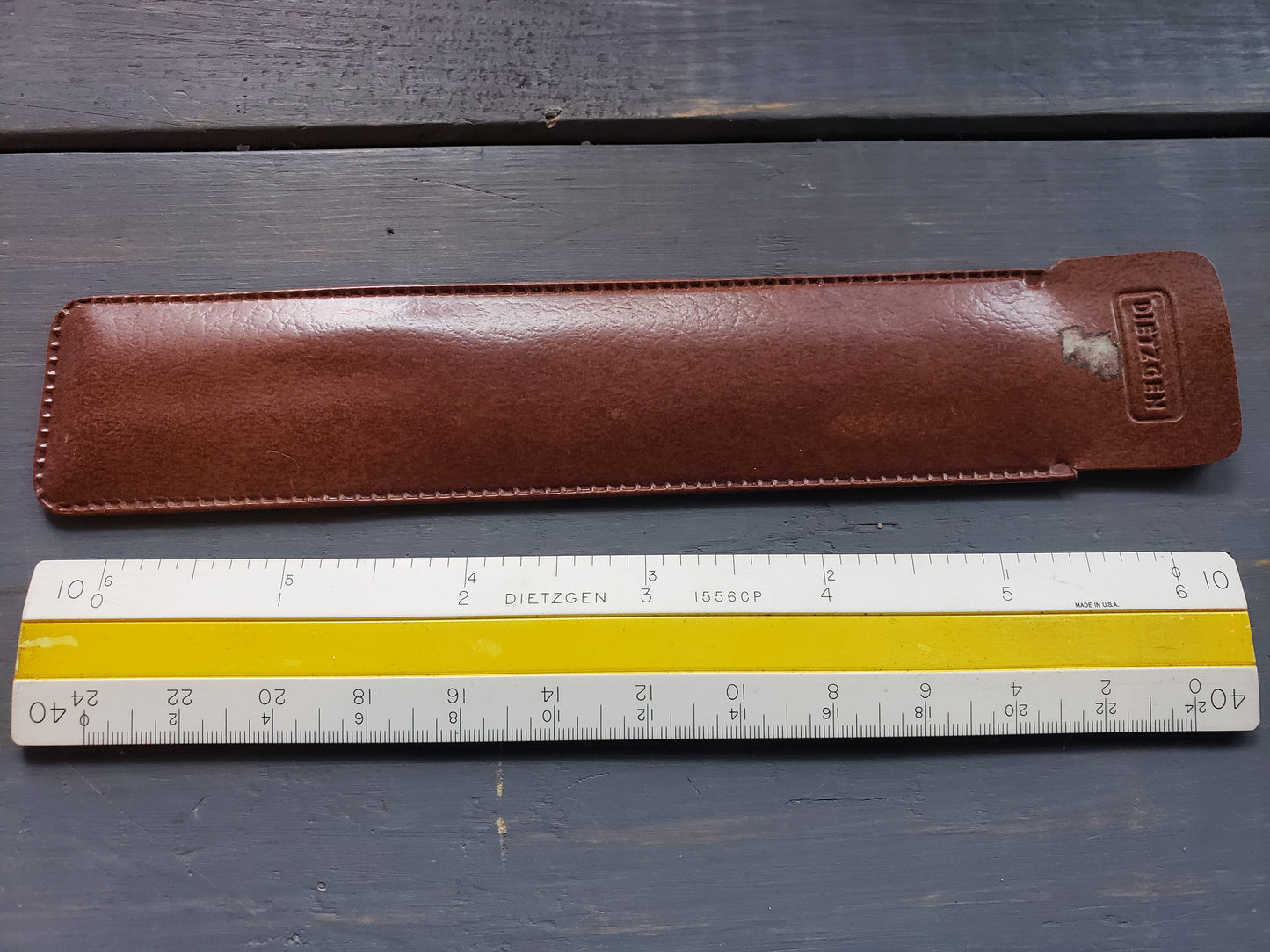 Dietzgen 1556CP Architect's multi ruler with case