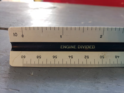 Dietzgen tri sided ruler