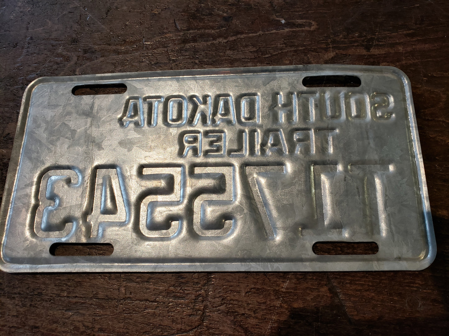 2006 South Dakota Trailer license plate #T175543
