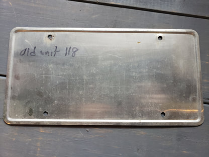 Wyoming City Exempt retired license plate #414