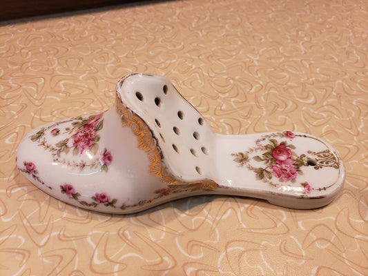 Victorian Rose Porcelain Potpourri Slipper