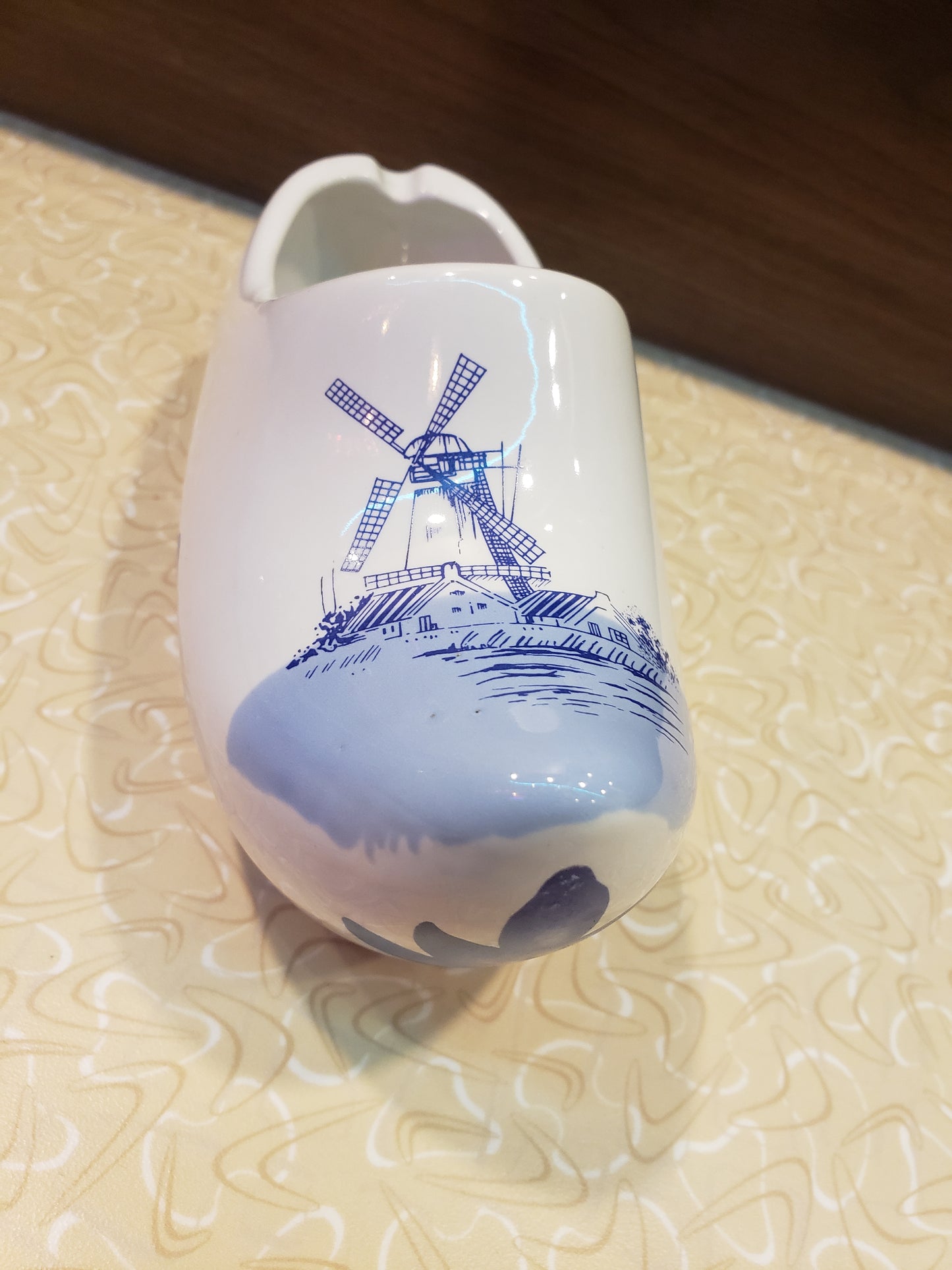 Delft Holland style Porcelain Clog planter wall hang