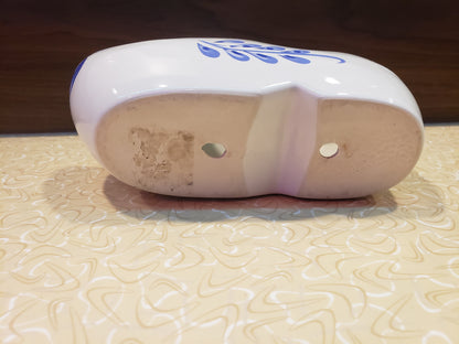 Delft Holland style Porcelain Clog planter wall hang