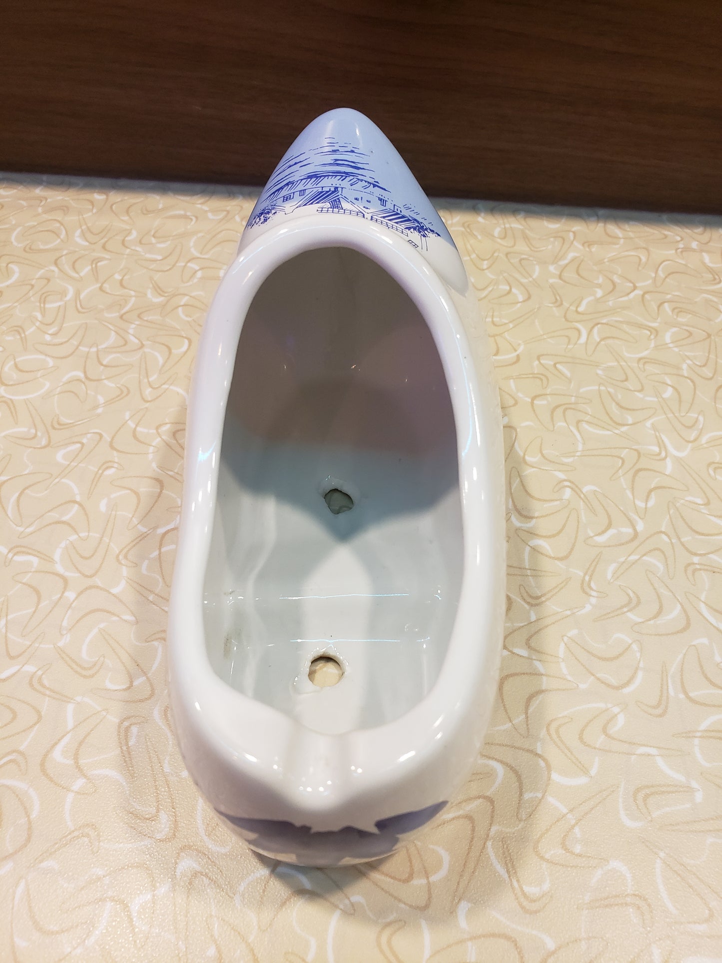 Delft Holland style Porcelain Clog planter wall hang