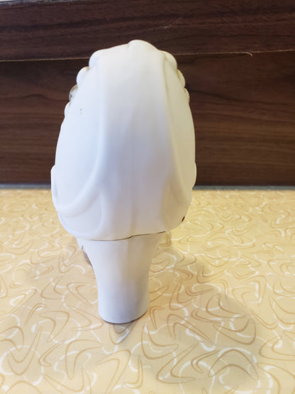 White floral porcelain shoe