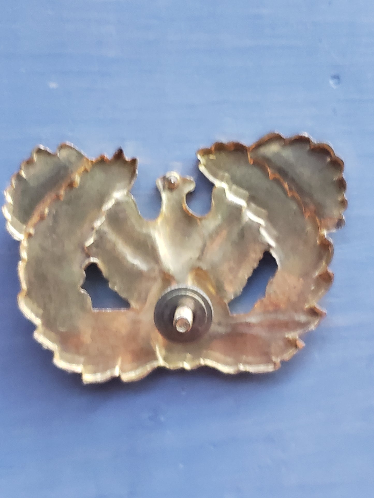 WWII US ARMY Warrant Officer Hat Insignia (1  prong)