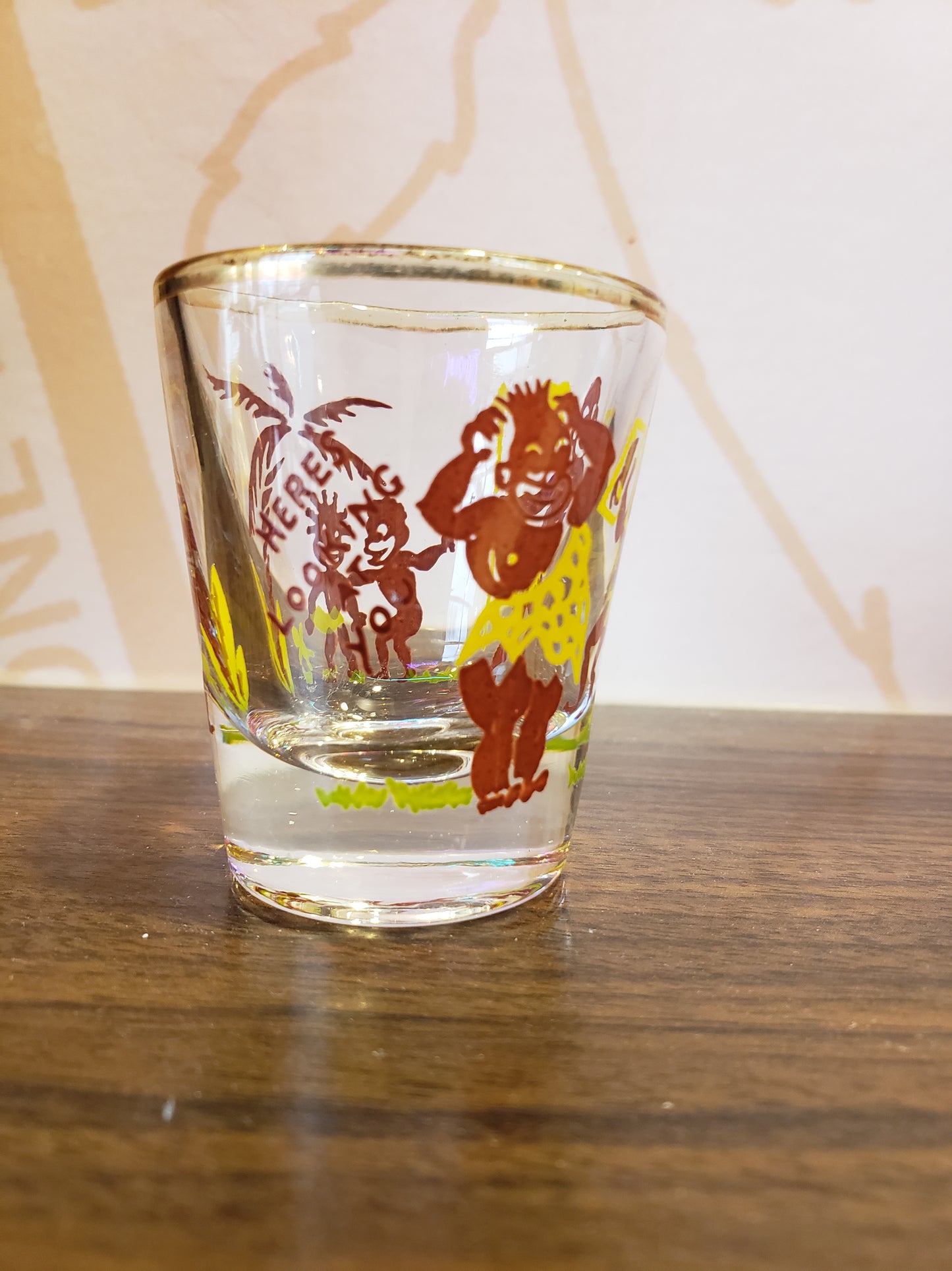 1950s Jungle Guys shot glass