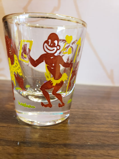 1950s Jungle Guys shot glass