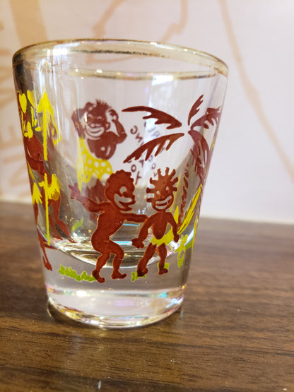 1950s Jungle Guys shot glass