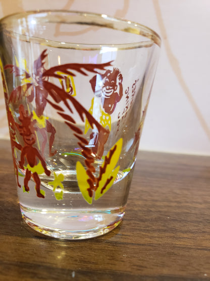 1950s Jungle Guys shot glass