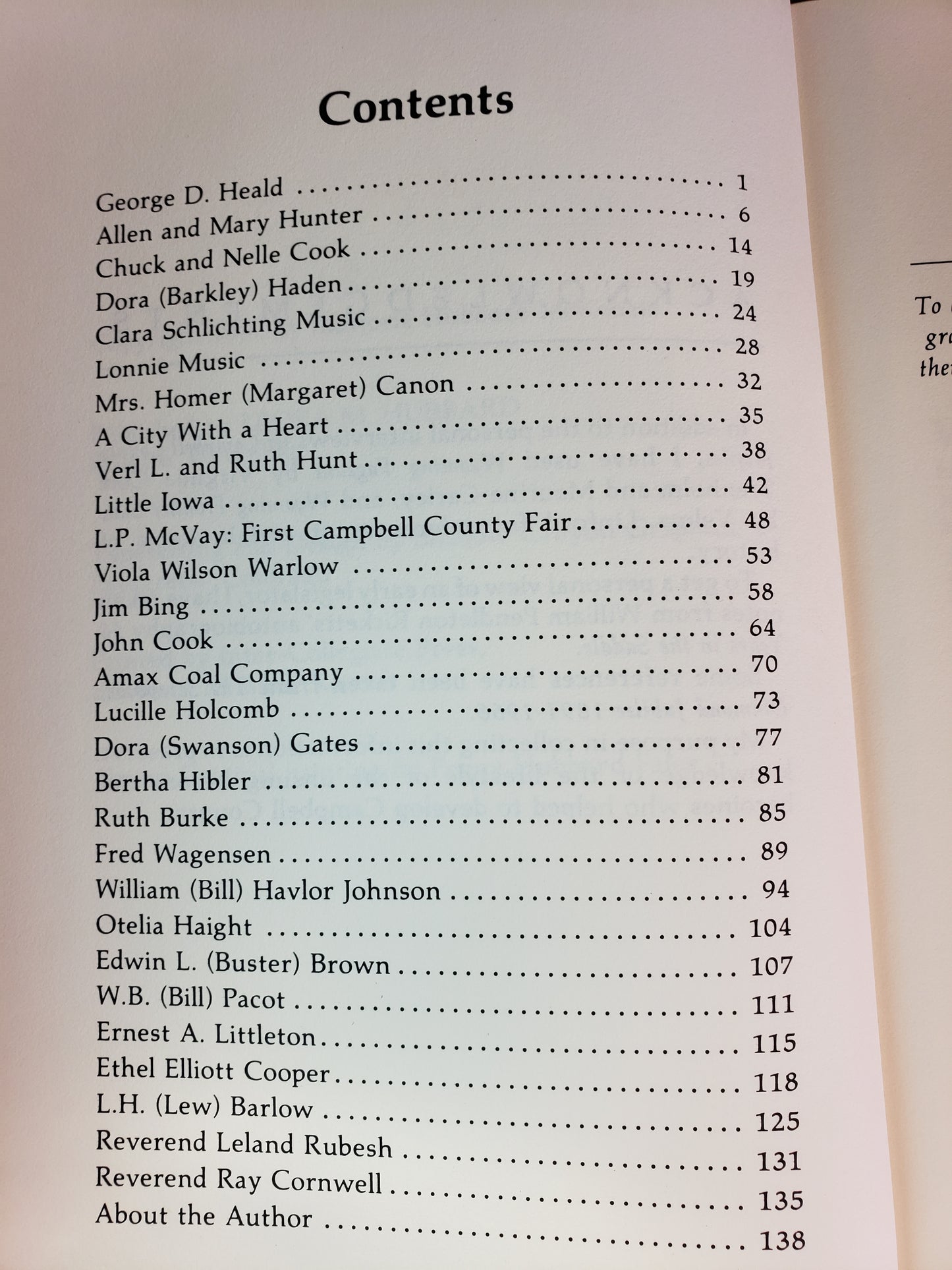 Campbell County Profiles by Leora M. Hubbard