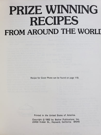 Prize Winning Recipes from around the world (1982)