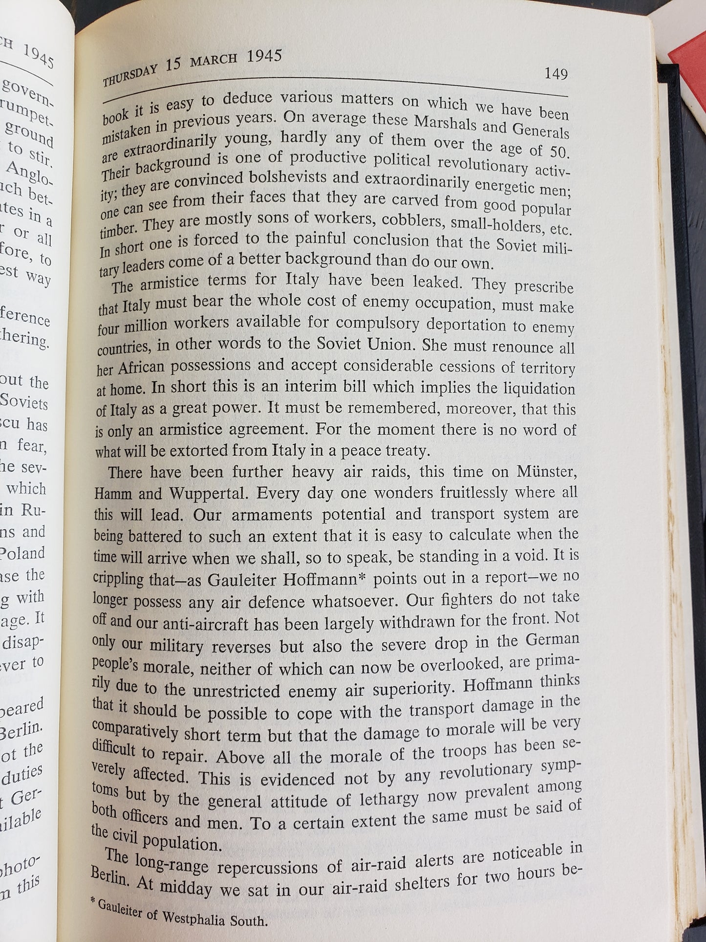 Final Entries 1945 by Joseph Goebbels (1978)