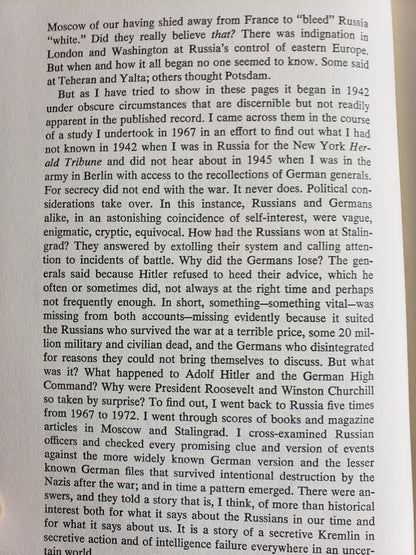 The Secret of Stalingrad by Walter Kerr (1978)