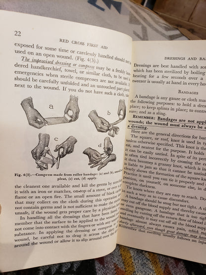 1945 American Red Cross First Aid Textbook