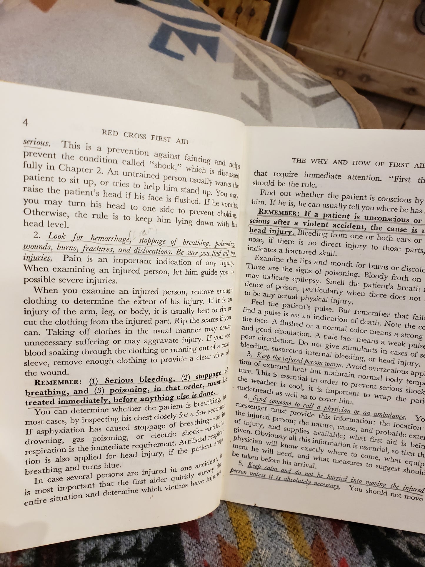 1945 American Red Cross First Aid Textbook