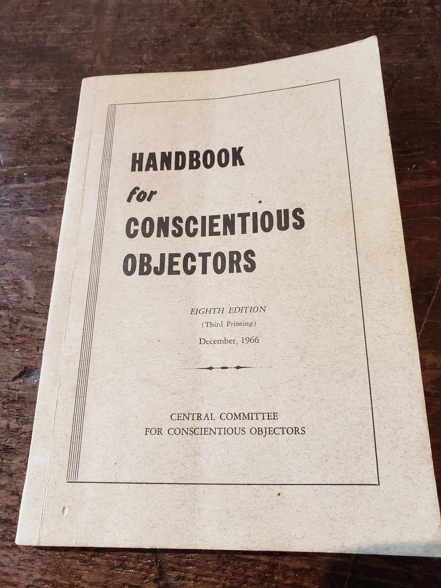 Handbook for Conscientious Objectors (1968)