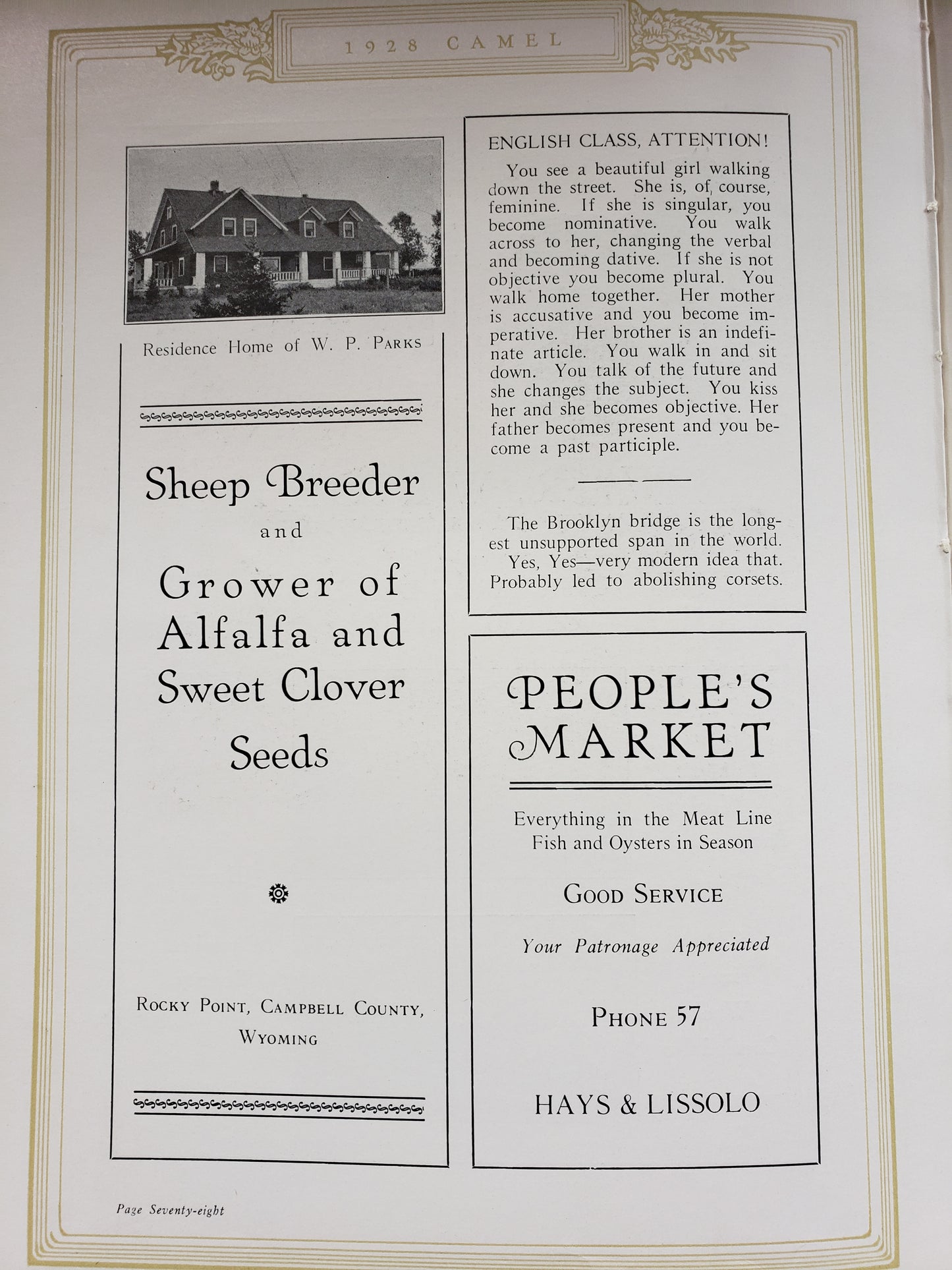 1928 CAMEL yearbook (CCHS)