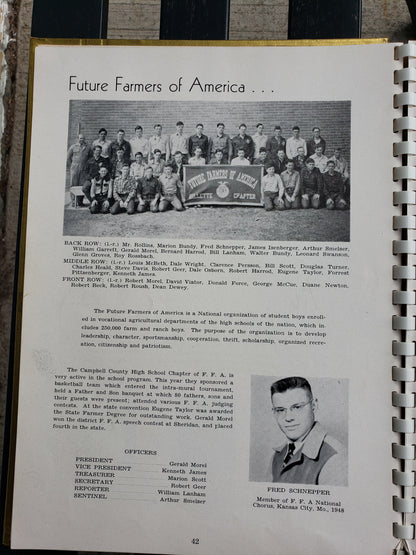 1949 CAMEL yearbook Campbell County High School Gillette Wyoming