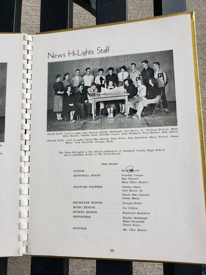 1949 CAMEL yearbook Campbell County High School Gillette Wyoming