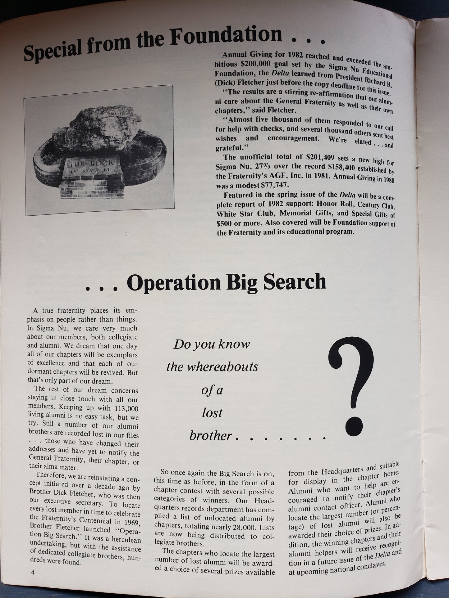 The Delta of Sigma Nu Winter 1983 issue