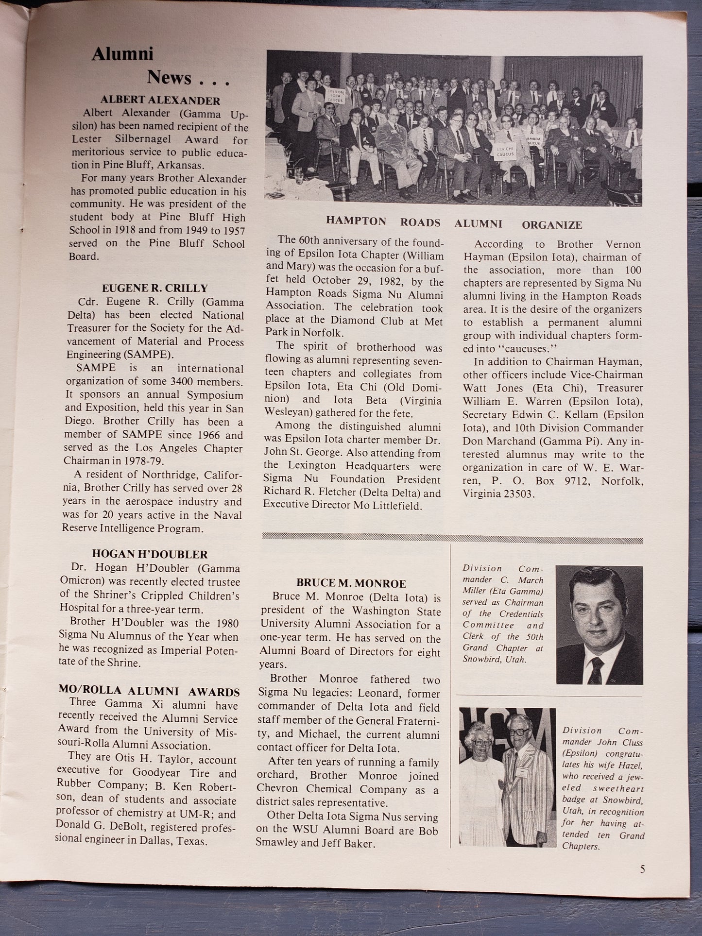 The Delta of Sigma Nu Winter 1983 issue