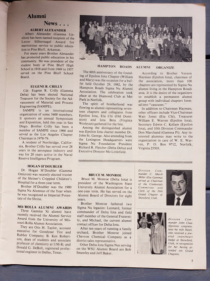The Delta of Sigma Nu Winter 1983 issue