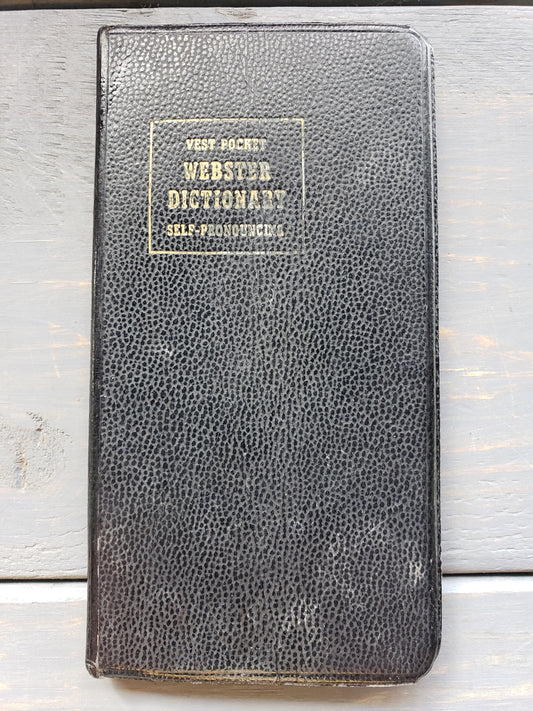 1959 Webster Vest Pocket Dictionary