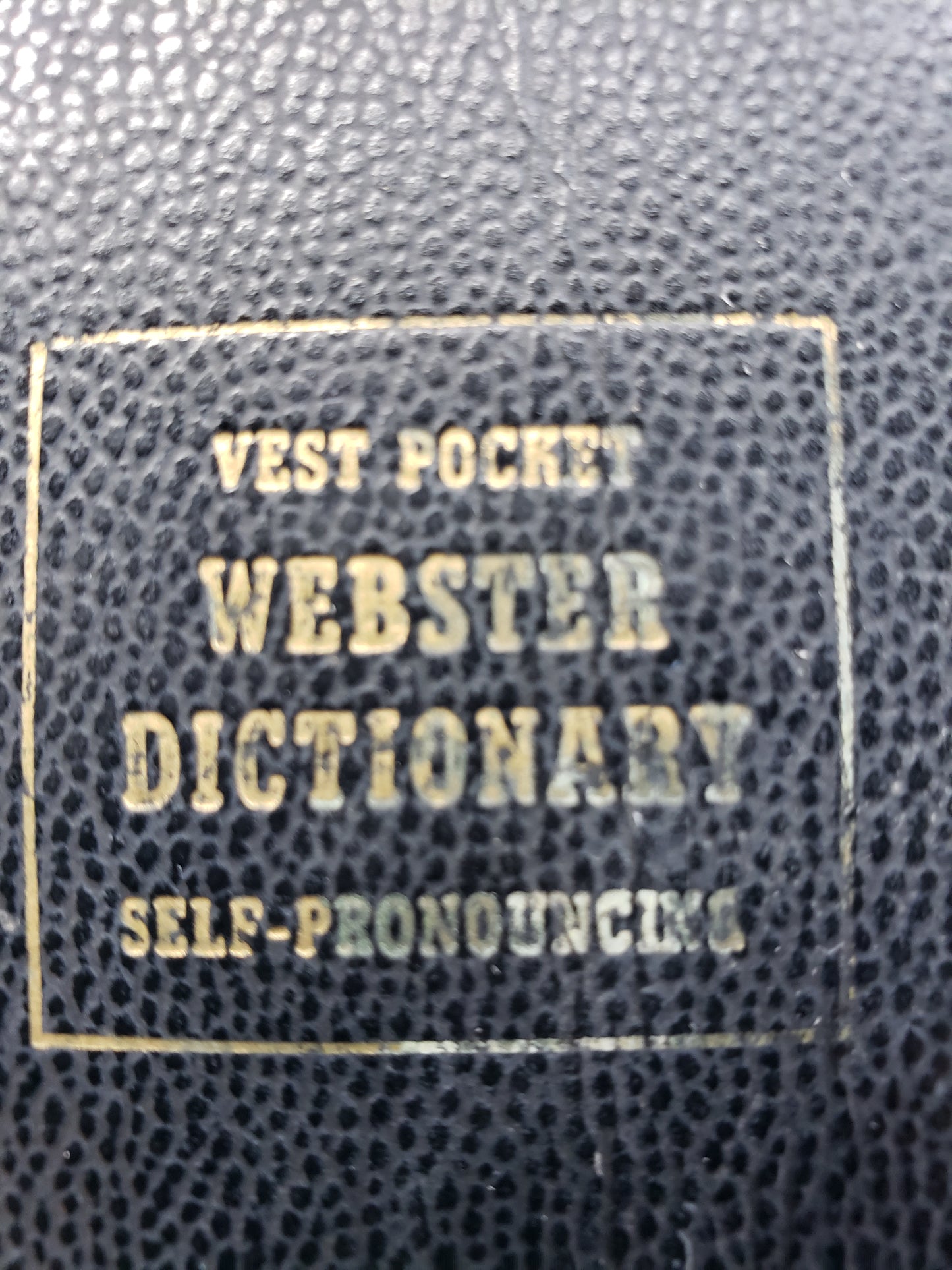 1959 Webster Vest Pocket Dictionary
